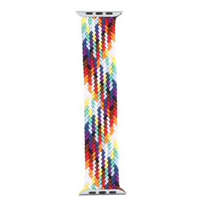 Bracelets de montre de rechange à boucle unique tressée arc-en-ciel, taille : S 135 mm pour Apple Watch Series 6 & SE & 5 & 4 44 mm / 3 & 2 & 1 42 mm, S 135mm 44mm / 42mm