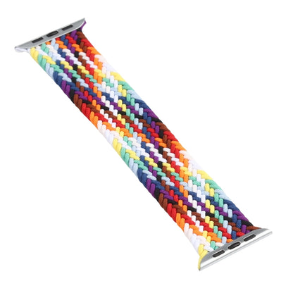 Bracelets de montre de rechange à boucle unique tressée arc-en-ciel, taille : S 135 mm pour Apple Watch Series 6 & SE & 5 & 4 44 mm / 3 & 2 & 1 42 mm, S 135mm 44mm / 42mm