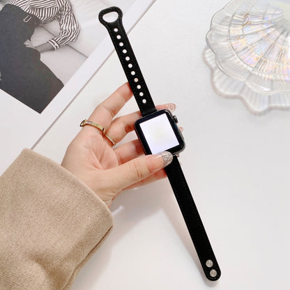 Bracelet de montre en cuir véritable à double boucle pour Apple Watch Series, 7 45mm / 6 & SE & 5 & 4 44mm / 3 & 2 & 1 42mm, 7 41mm / 6 & SE & 5 & 4 40mm / 3 & 2 & 1 38mm