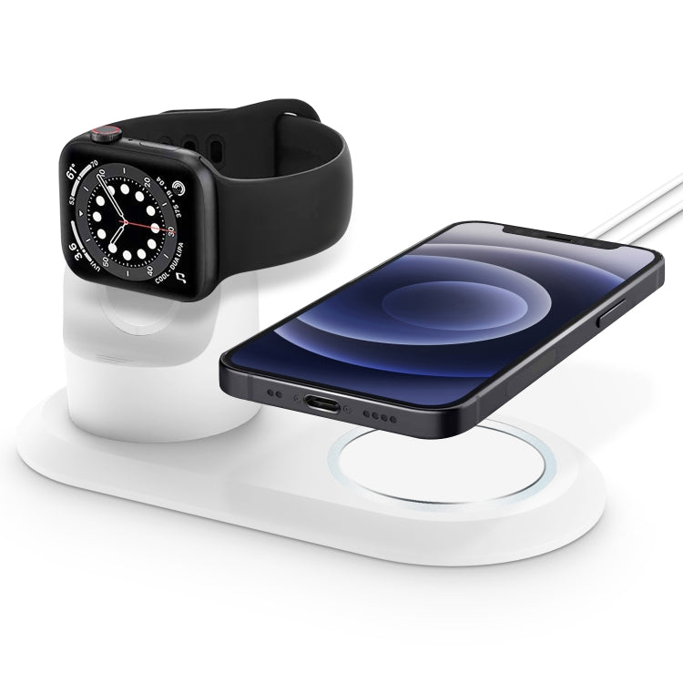 Support de support de charge Magsafe multifonction 2 en 1 pour Apple Watch / iPhone