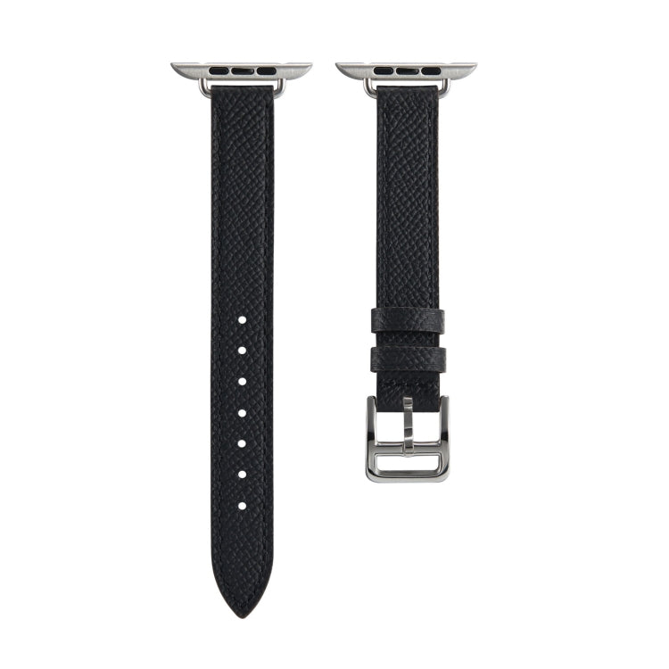 Bracelet de montre en cuir de style B pour la série Apple Watch, 7 45mm / 6 & SE & 5 & 4 44mm / 3 & 2 & 1 42mm, 7 41mm / 6 & SE & 5 & 4 40mm / 3 & 2 & 1 38mm
