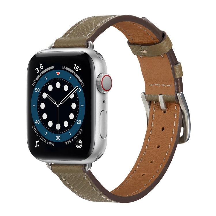 Bracelet de montre en cuir de style B pour la série Apple Watch, 7 45mm / 6 & SE & 5 & 4 44mm / 3 & 2 & 1 42mm, 7 41mm / 6 & SE & 5 & 4 40mm / 3 & 2 & 1 38mm