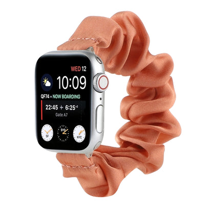 Bracelets de montre de remplacement d'attache de cheveux d'écharpe pour la série Apple Watch, 7 45mm / 6 & SE & 5 & 4 44mm / 3 & 2 & 1 42mm, 7 41mm / 6 & SE & 5 & 4 40mm / 3 & 2 & 1 38mm