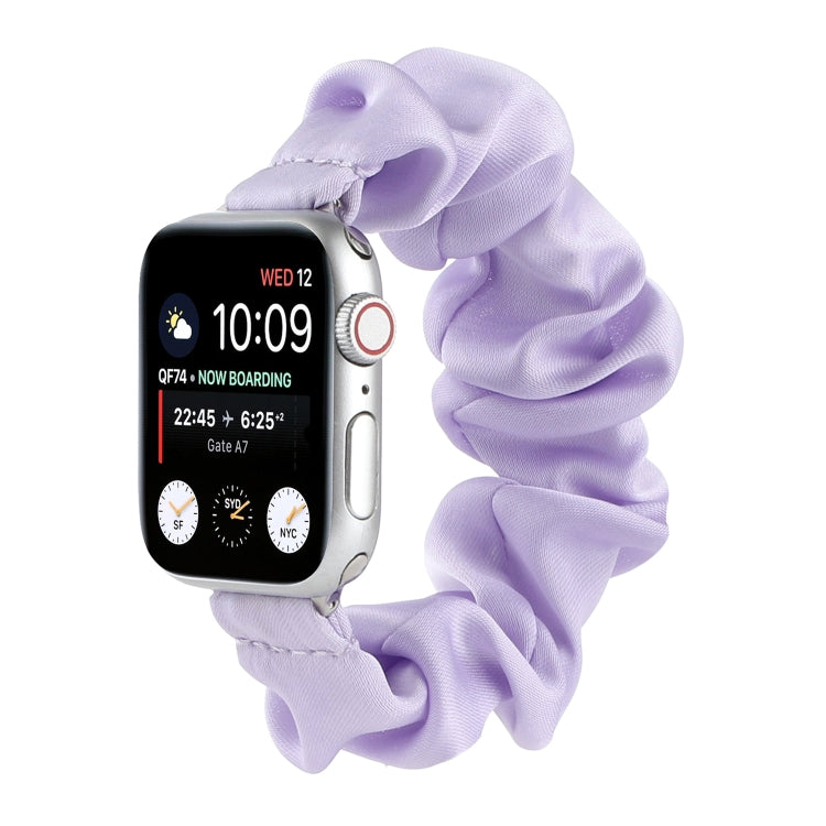 Bracelets de montre de remplacement d'attache de cheveux d'écharpe pour la série Apple Watch, 7 45mm / 6 & SE & 5 & 4 44mm / 3 & 2 & 1 42mm, 7 41mm / 6 & SE & 5 & 4 40mm / 3 & 2 & 1 38mm
