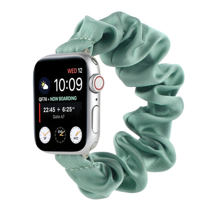Bracelets de montre de remplacement d'attache de cheveux d'écharpe pour la série Apple Watch, 7 45mm / 6 & SE & 5 & 4 44mm / 3 & 2 & 1 42mm, 7 41mm / 6 & SE & 5 & 4 40mm / 3 & 2 & 1 38mm