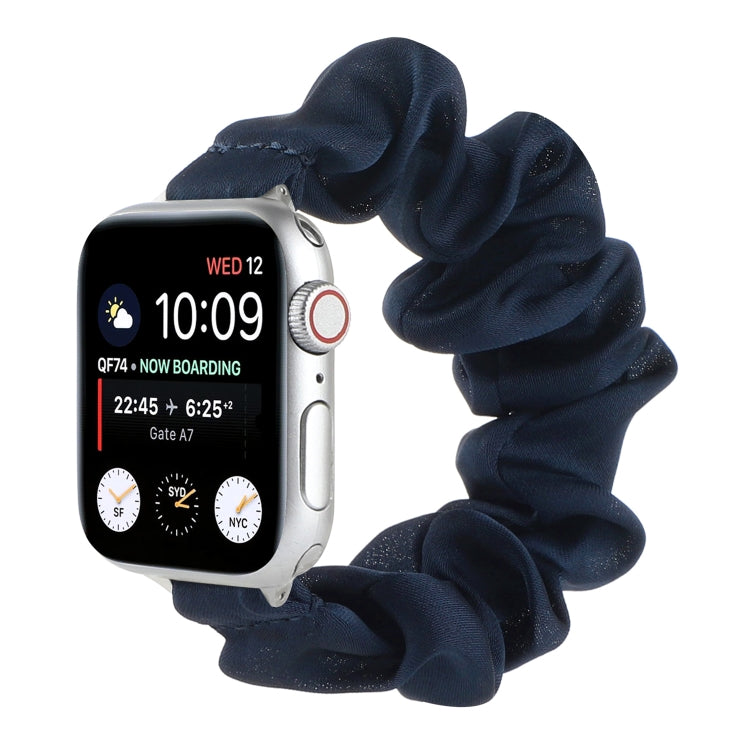 Bracelets de montre de remplacement d'attache de cheveux d'écharpe pour la série Apple Watch, 7 45mm / 6 & SE & 5 & 4 44mm / 3 & 2 & 1 42mm, 7 41mm / 6 & SE & 5 & 4 40mm / 3 & 2 & 1 38mm