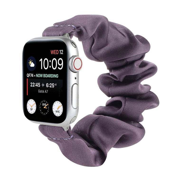 Bracelets de montre de remplacement d'attache de cheveux d'écharpe pour la série Apple Watch, 7 45mm / 6 & SE & 5 & 4 44mm / 3 & 2 & 1 42mm, 7 41mm / 6 & SE & 5 & 4 40mm / 3 & 2 & 1 38mm