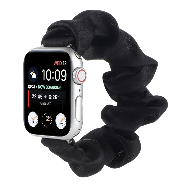 Bracelets de montre de remplacement d'attache de cheveux d'écharpe pour la série Apple Watch, 7 45mm / 6 & SE & 5 & 4 44mm / 3 & 2 & 1 42mm, 7 41mm / 6 & SE & 5 & 4 40mm / 3 & 2 & 1 38mm