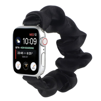 Bracelets de montre de remplacement d'attache de cheveux d'écharpe pour la série Apple Watch, 7 45mm / 6 & SE & 5 & 4 44mm / 3 & 2 & 1 42mm, 7 41mm / 6 & SE & 5 & 4 40mm / 3 & 2 & 1 38mm