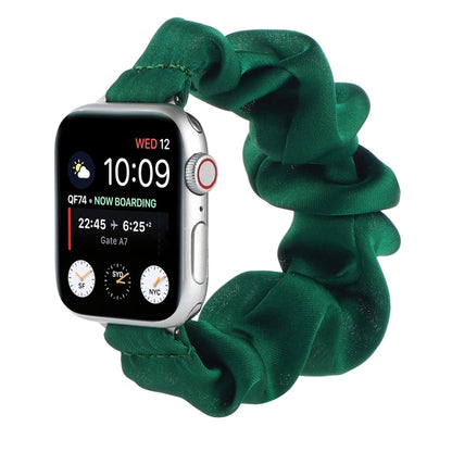 Bracelets de montre de remplacement d'attache de cheveux d'écharpe pour la série Apple Watch, 7 45mm / 6 & SE & 5 & 4 44mm / 3 & 2 & 1 42mm, 7 41mm / 6 & SE & 5 & 4 40mm / 3 & 2 & 1 38mm