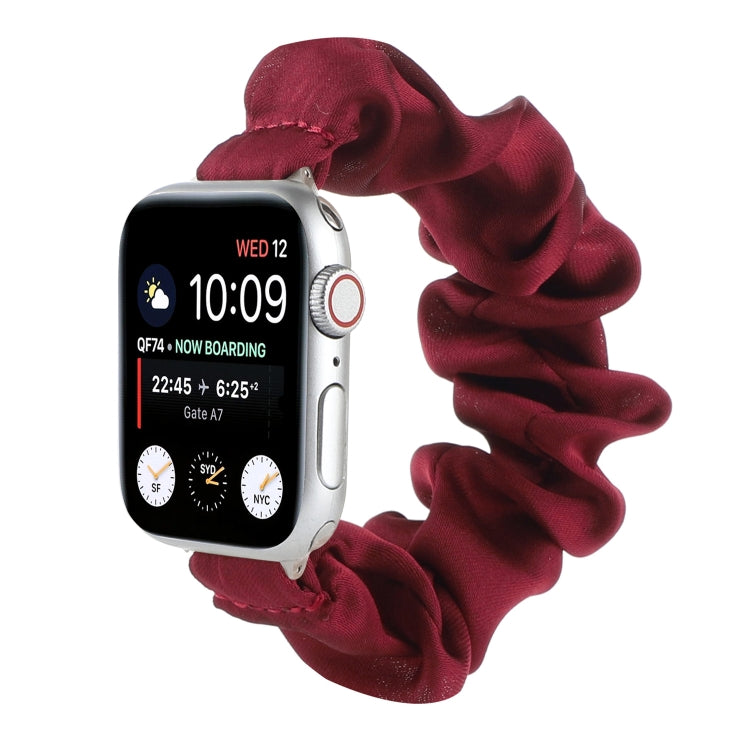 Bracelets de montre de remplacement d'attache de cheveux d'écharpe pour la série Apple Watch, 7 45mm / 6 & SE & 5 & 4 44mm / 3 & 2 & 1 42mm, 7 41mm / 6 & SE & 5 & 4 40mm / 3 & 2 & 1 38mm