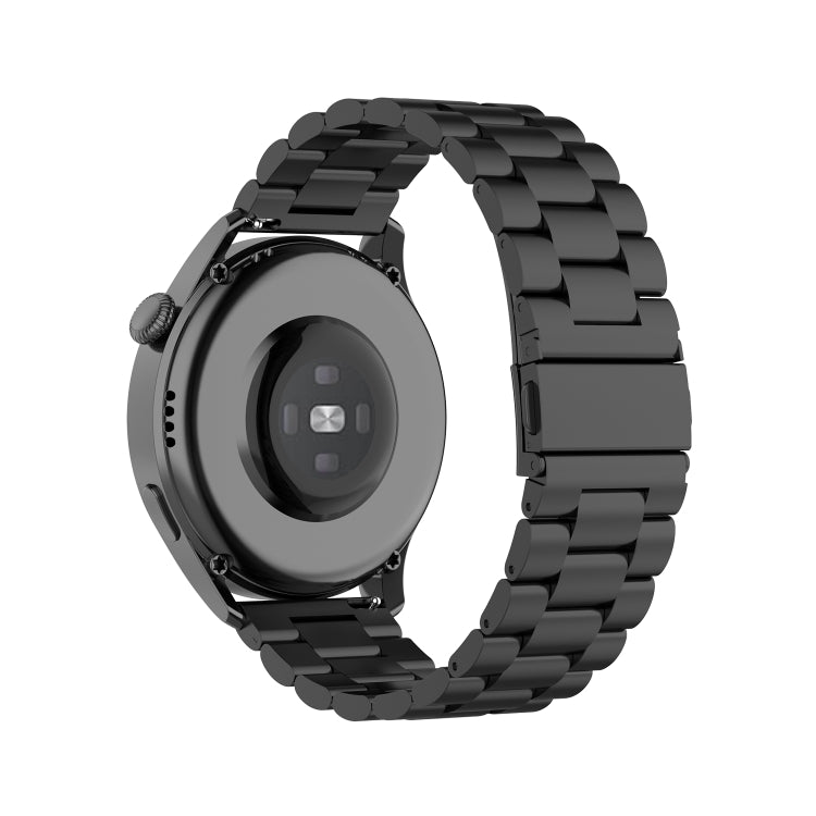 Pour Huawei Watch 3 / 3 Pro Bracelet de montre en acier à trois perles de 22 mm