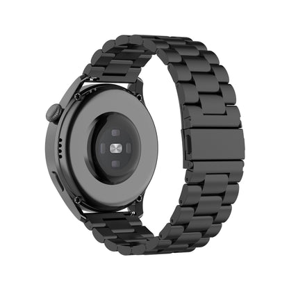 Pour Huawei Watch 3 / 3 Pro Bracelet de montre en acier à trois perles de 22 mm