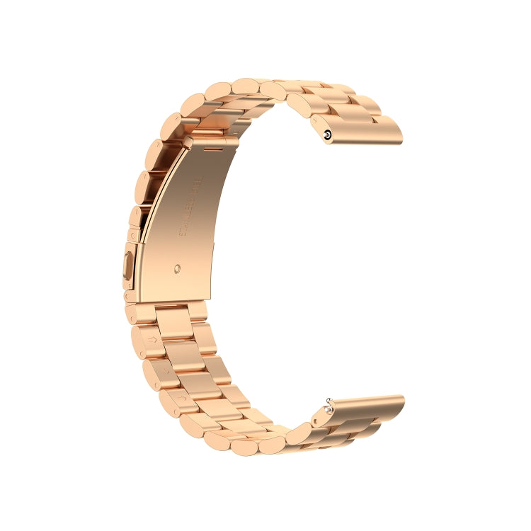 Pour Huawei Watch 3 / 3 Pro Bracelet de montre en acier à trois perles de 22 mm