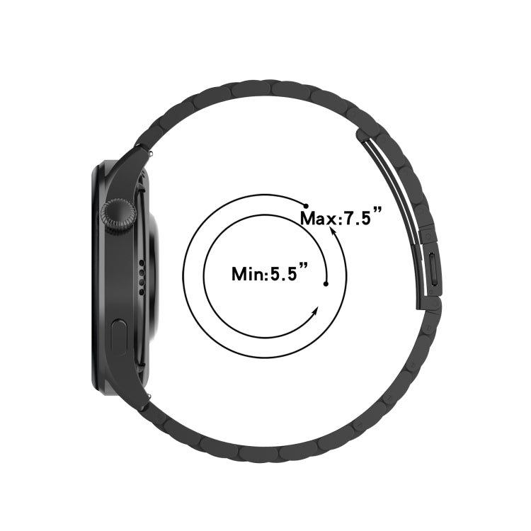 Pour Huawei Watch 3 / 3 Pro Bracelet de montre en acier à trois perles de 22 mm