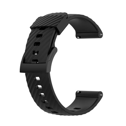 Pour Suunto 7 24mm Bracelet de rechange en silicone de couleur unie Bracelet de montre
