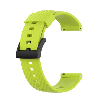 Pour Suunto 7 24mm Bracelet de rechange en silicone de couleur unie Bracelet de montre