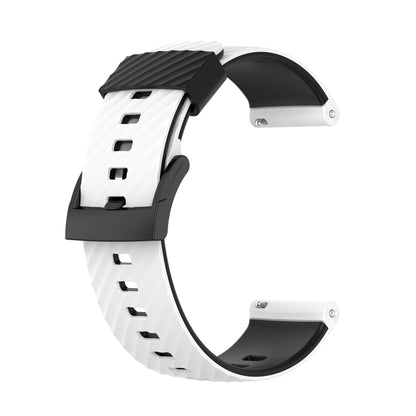 Pour bracelet de montre de remplacement en silicone bicolore Suunto 7 24mm