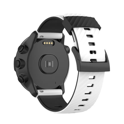 Pour bracelet de montre de remplacement en silicone bicolore Suunto 7 24mm