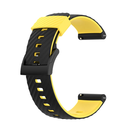 Pour bracelet de montre de remplacement en silicone bicolore Suunto 7 24mm
