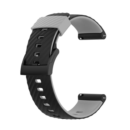 Pour bracelet de montre de remplacement en silicone bicolore Suunto 7 24mm