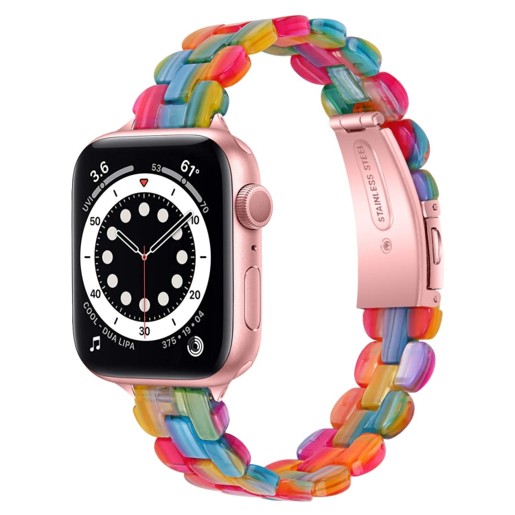 Bracelet de montre ovale en résine de rechange, For Apple Watch Series 7  41mm / & 6 & SE & 5 & 4 40mm, For Apple Watch Series  7  45mm / & 6 & SE & 5 & 4 44mm
