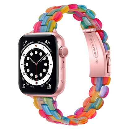 Bracelet de montre ovale en résine de rechange, For Apple Watch Series 7  41mm / & 6 & SE & 5 & 4 40mm, For Apple Watch Series  7  45mm / & 6 & SE & 5 & 4 44mm
