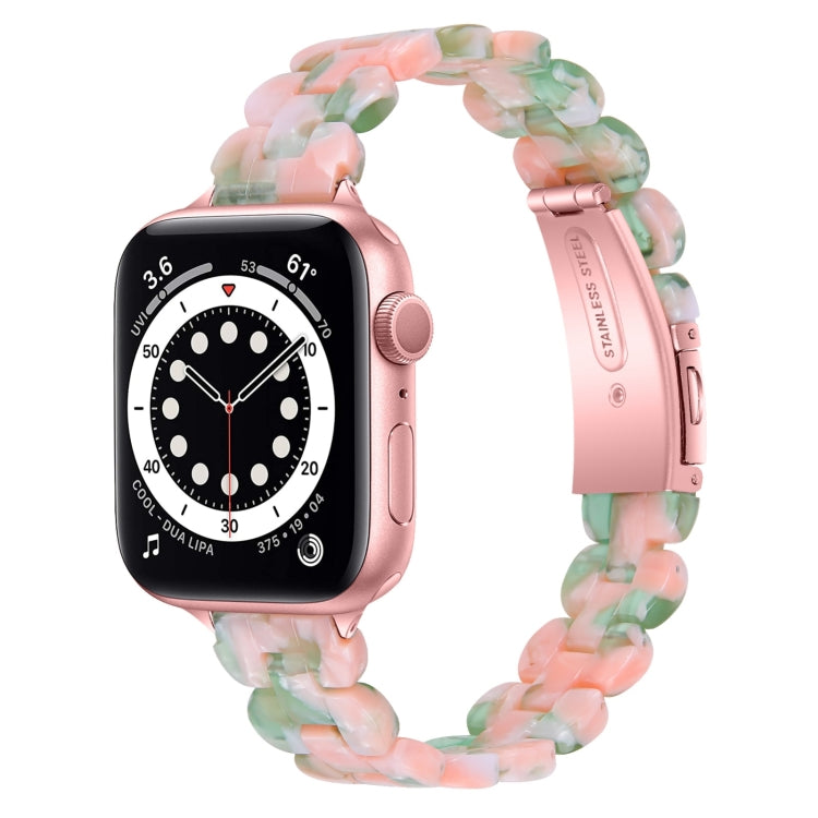 Bracelet de montre ovale en résine de rechange, For Apple Watch Series 7  41mm / & 6 & SE & 5 & 4 40mm, For Apple Watch Series  7  45mm / & 6 & SE & 5 & 4 44mm