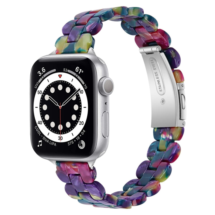 Bracelet de montre ovale en résine de rechange, For Apple Watch Series 7  41mm / & 6 & SE & 5 & 4 40mm, For Apple Watch Series  7  45mm / & 6 & SE & 5 & 4 44mm