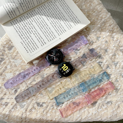 Décoloration dans le bracelet de remplacement en TPU léger, For Samsung Galaxy Watch 3 41mm, For Samsung Galaxy Watch 3 45mm