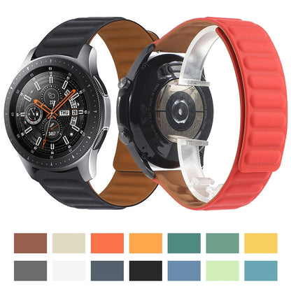 Bracelet de montre en silicone magnétique de remplacement, For Samsung Galaxy Watch 3 41mm, For Samsung Galaxy Watch 3 45mm, For Huawei Watch 3 / 3 Pro