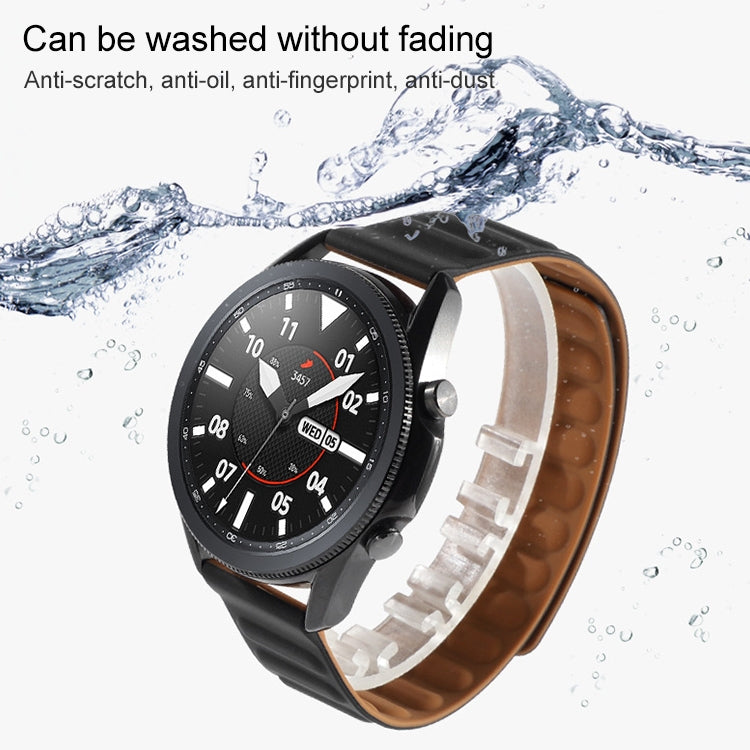 Bracelet de montre en silicone magnétique de remplacement, For Samsung Galaxy Watch 3 41mm, For Samsung Galaxy Watch 3 45mm, For Huawei Watch 3 / 3 Pro