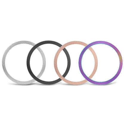 Bague de lunette à texture losange pour montre intelligente, For Samsung Galaxy Watch 3 41mm, For Samsung Galaxy Watch 3 45mm