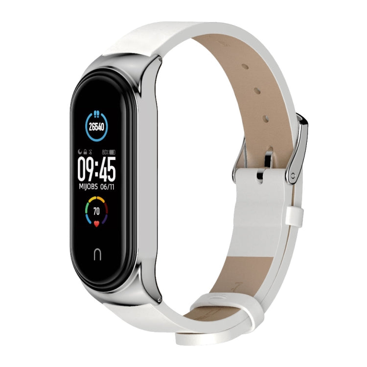 Pour Xiaomi Mi Band 6/5/4/3 CS Bracelet de remplacement en cuir microfibre