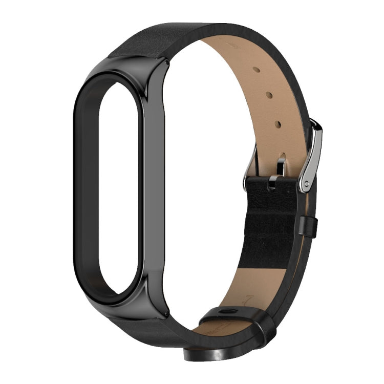 Pour Xiaomi Mi Band 6/5/4/3 CS Bracelet de remplacement en cuir microfibre