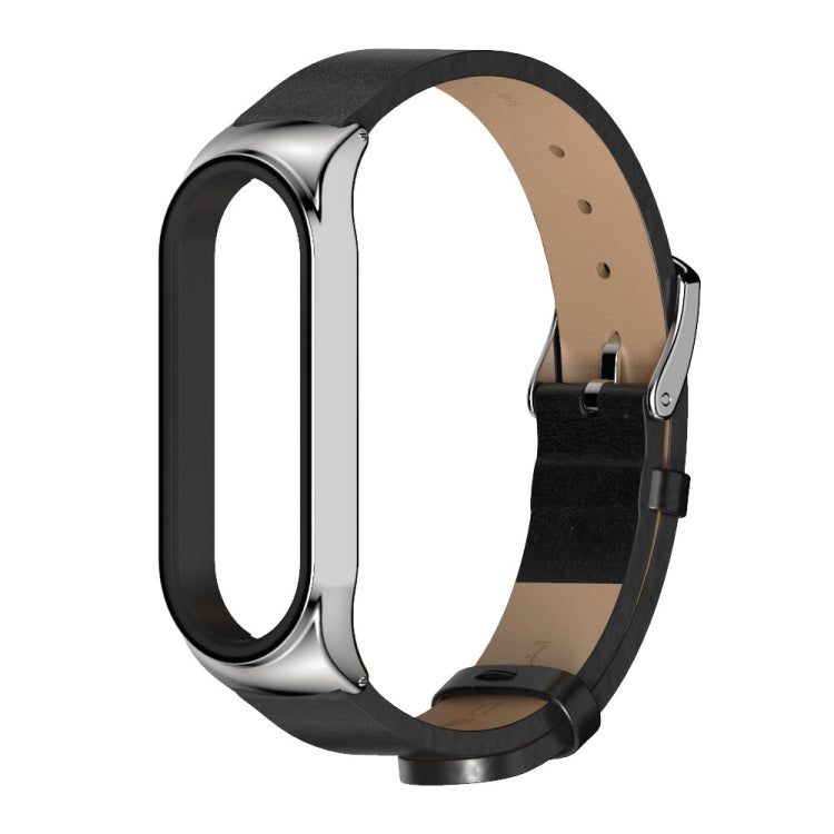 Pour Xiaomi Mi Band 6/5/4/3 CS Bracelet de remplacement en cuir microfibre