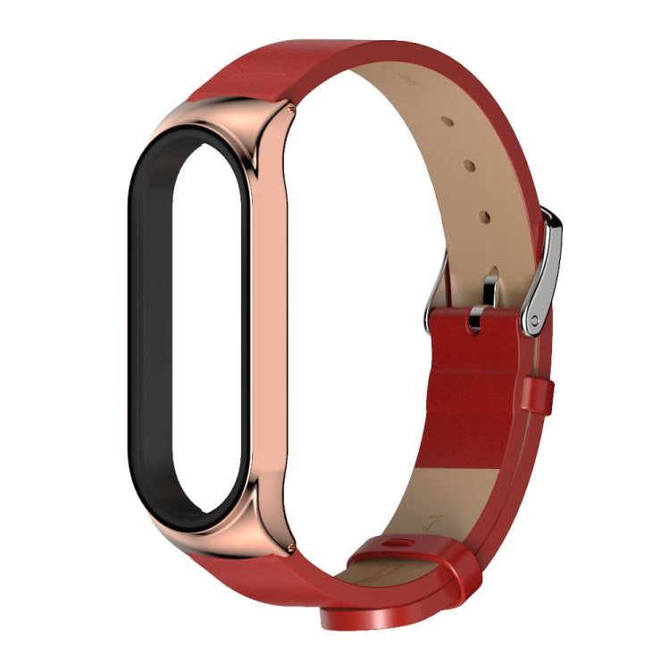 Pour Xiaomi Mi Band 6/5/4/3 CS Bracelet de remplacement en cuir microfibre