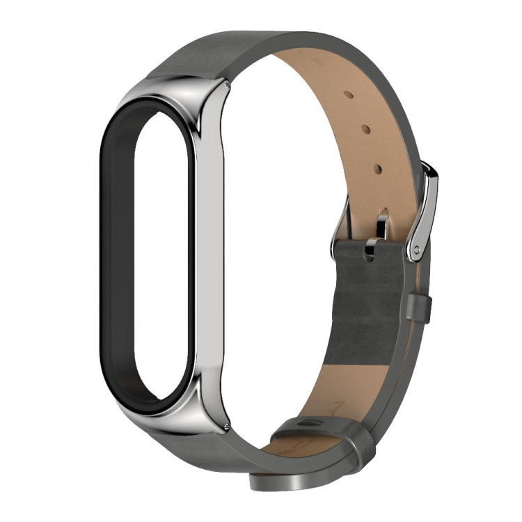 Pour Xiaomi Mi Band 6/5/4/3 CS Bracelet de remplacement en cuir microfibre