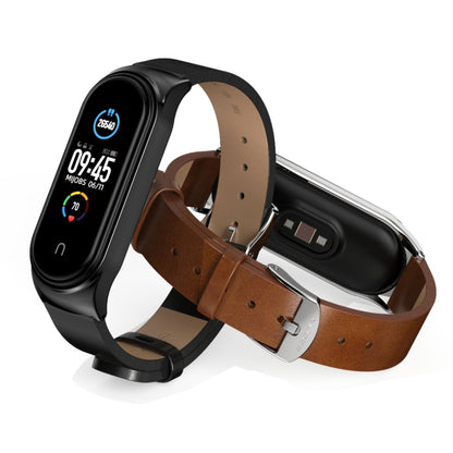 Pour Xiaomi Mi Band 6/5/4/3 CS Bracelet de remplacement en cuir microfibre