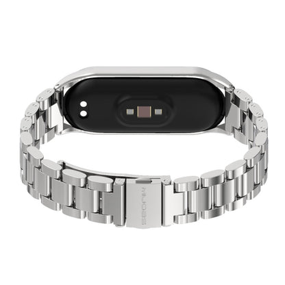 Pour Xiaomi Mi Band 6/5/4/3 CS Métal Trois Perles En Acier Inoxydable Bracelet De Remplacement