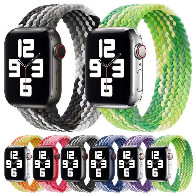 Bracelet de rechange en nylon tissé à boucle unique, taille : XS 128 mm pour Apple Watch Series 6 & SE & 5 & 4 40 mm / 3 & 2 & 1 38 mm, XS 128mm 40mm / 38 mm