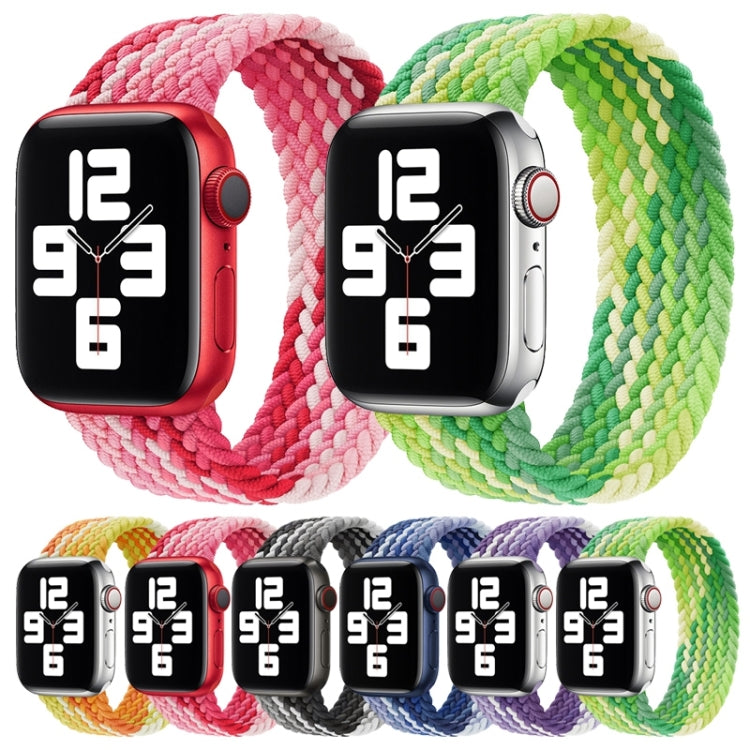 Bracelet de rechange en nylon tissé à boucle unique, taille : S 135 mm pour Apple Watch Series 6 & SE & 5 & 4 40 mm / 3 & 2 & 1 38 mm, S 135mm 40mm / 38 mm
