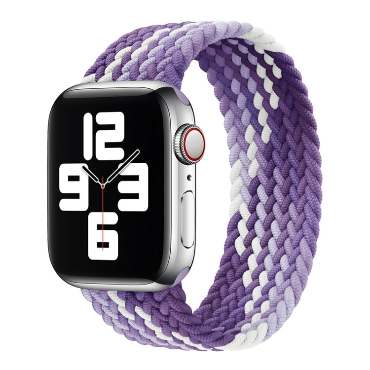 Bracelet de rechange en nylon tissé à boucle unique, taille : XS 135 mm pour Apple Watch Series 6 & SE & 5 & 4 44 mm / 3 & 2 & 1 42 mm, XS 135mm 44mm / 42 mm