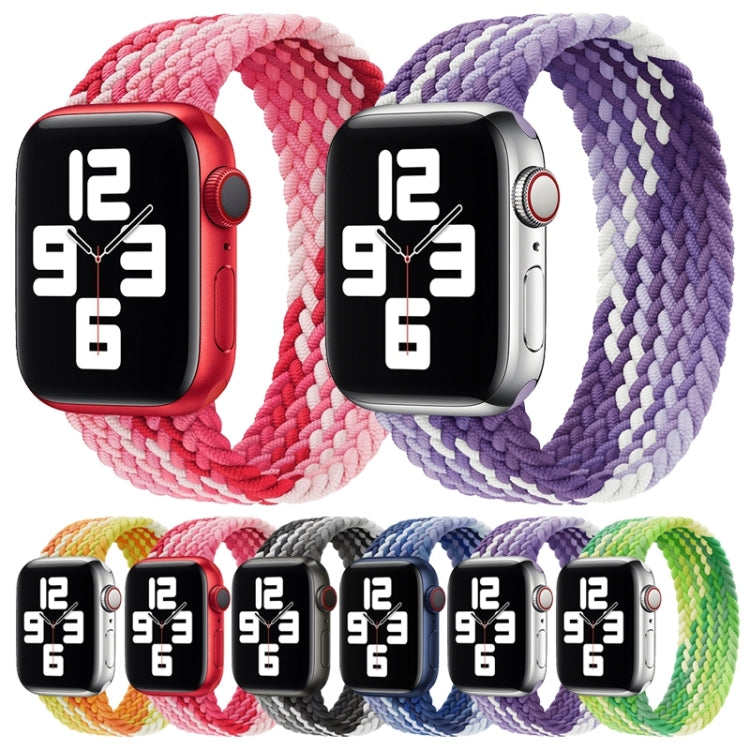 Bracelet de rechange en nylon tissé à boucle unique, taille : XS 135 mm pour Apple Watch Series 6 & SE & 5 & 4 44 mm / 3 & 2 & 1 42 mm, XS 135mm 44mm / 42 mm
