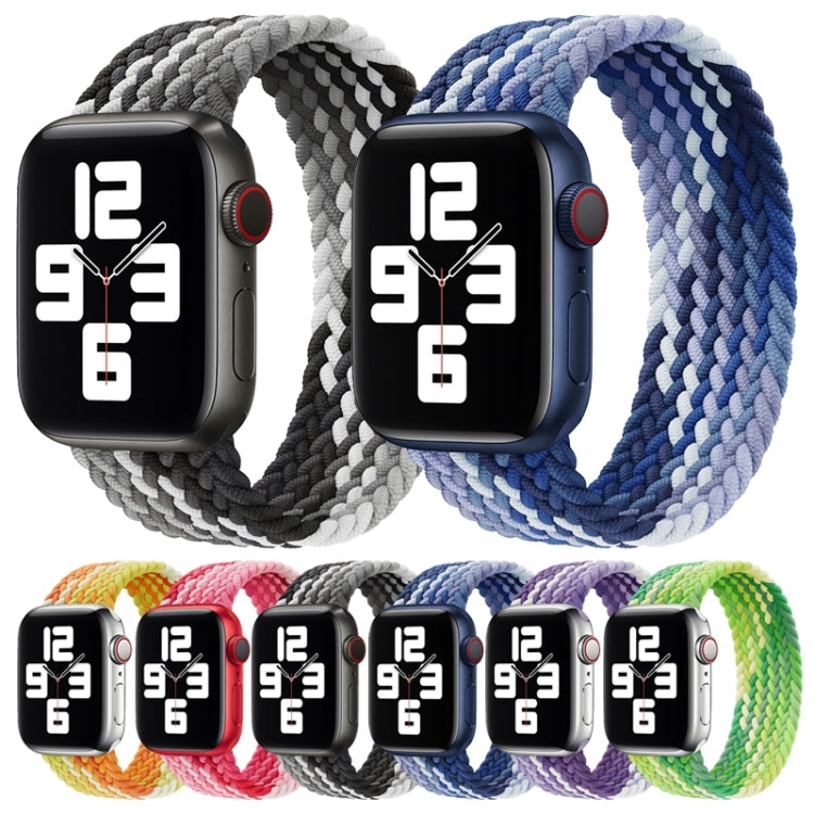 Bracelet de rechange en nylon tissé à boucle unique, taille : M 155 mm pour Apple Watch Series 6 & SE & 5 & 4 44 mm / 3 & 2 & 1 42 mm, M 155mm 44mm / 42 mm
