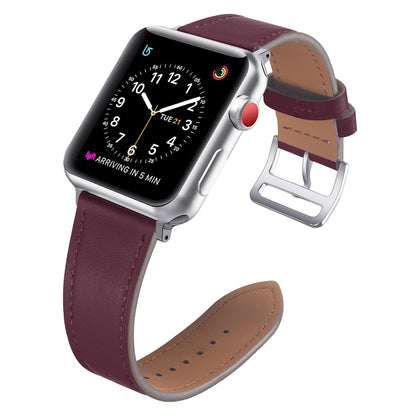 Bracelet de montre en cuir de remplacement à petite taille, For Apple Watch Series 7  41mm / & 6 & SE & 5 & 4 40mm, For Apple Watch Series  7  45mm / & 6 & SE & 5 & 4 44mm