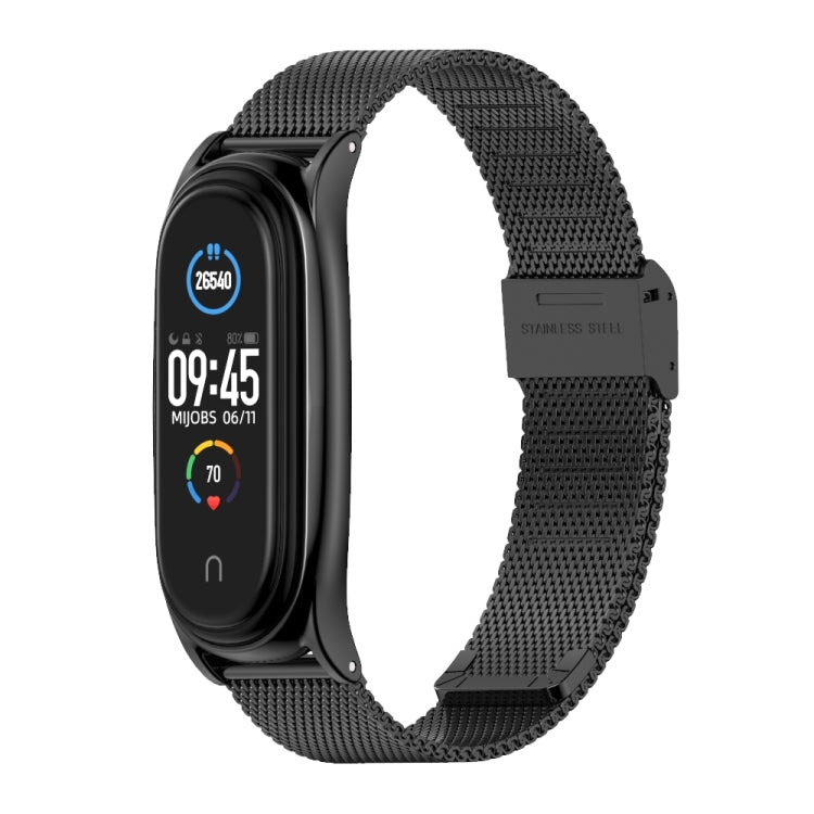 Pour Xiaomi Mi Band 6/5/4/3 Mijobs Milan Buckle Plus Bracelet de remplacement en acier inoxydable