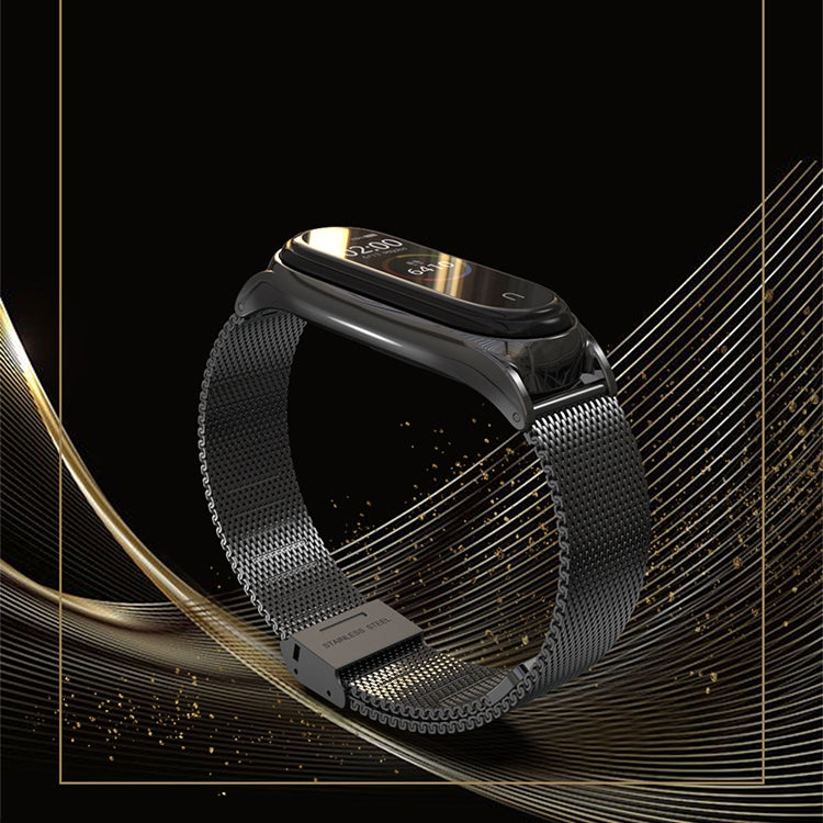 Pour Xiaomi Mi Band 6/5/4/3 Mijobs Milan Buckle Plus Bracelet de remplacement en acier inoxydable