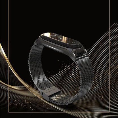 Pour Xiaomi Mi Band 6/5/4/3 Mijobs Milan Buckle Plus Bracelet de remplacement en acier inoxydable