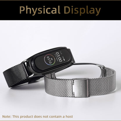 Pour Xiaomi Mi Band 6/5/4/3 Mijobs Milan Buckle Plus Bracelet de remplacement en acier inoxydable